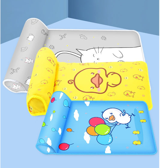 Ice Cooling Pet Bed with Pillow – Breathable, Lightweight, Washable